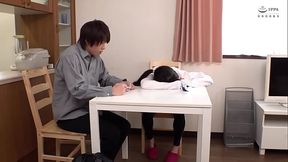 Japanese step sis exposes brother to her perfect tits and sexy body