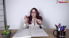 Sensual Meeting with the Sizzling Hot Boss and Her Gorgeous Feet