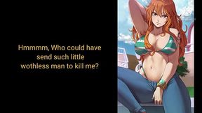 Hentai JOI  Nami (One Piece) P.1 futanari, analplay