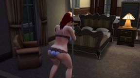 PAWG Makes Out with Her Boyfriend and Poledances