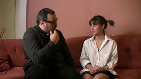 Petite gets seduced by an ugly old man! - Lil Maya