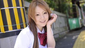 Young Japanese slut gets fucked hard in group sex