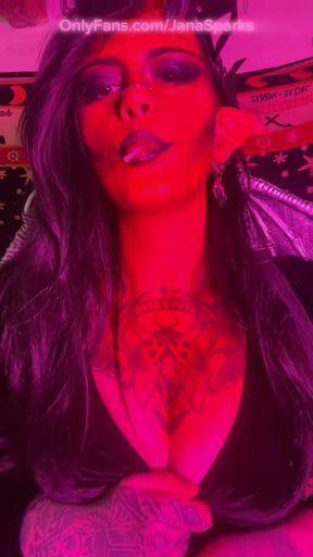 Demon Jana goes to town on a sucker