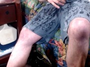 told to sit and piss in my UA Shorts