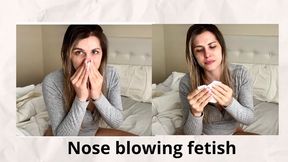 Nose blowing fetish