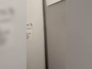 Excited FTM On a Plane, Close Up Jerk Off Teaser!