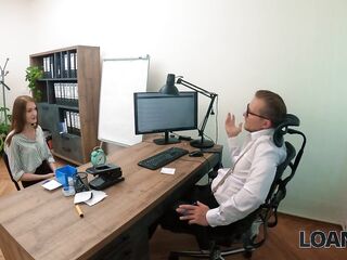 LOAN4K. Lovely playgirl does splits when fucking