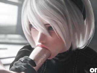 2b Nier Automata Oral & City Cowgirl Screw - Creamy Snatch & Creampie Ending CG Animation