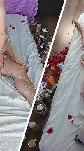 Crazy Sex in the Bedroom with an Amateur Couple.