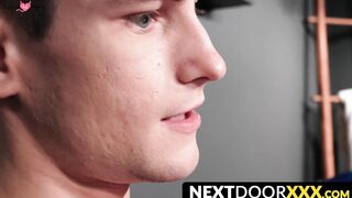 Muscular Step-Brother Fucks Brother's Hot Friend Hard in Ass