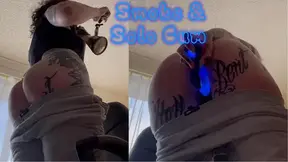 Bong & Solo Orgasm – Bent Over Smoke, Vibrating Dildo, Leg Shaking Cum While High | BlazedBrat
