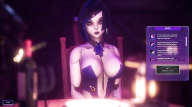 Subverse sex med Demi brystvorte slikning og cum på tungen [Gameplay]