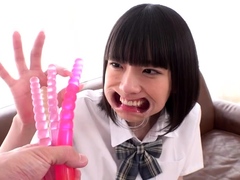 Asian japanese plays with anal toys