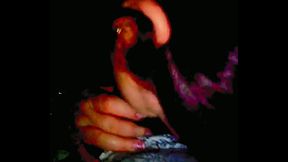 Durante a Festa na ch&aacute_cara, arrastei a novinha pro canto escuro e ganhei uma gostosa mamada