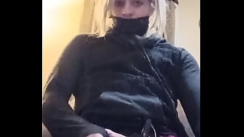Tranny Solo Webcam Cum