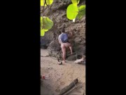 Handjob at  Caribbean Beach - Me pajeo en la Playa