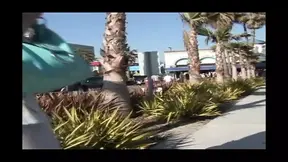 Sexy redheaded babe gets picked up for a BBC gang bang