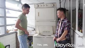 Dick hungry Col Raider caught and ass pounded by Andy Reyes