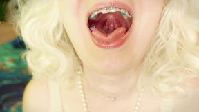 asmr video great sound of eating with braces 4k (arya grander)