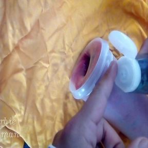 Homemade Fleshlight masturbator step by step