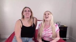 Hot amateurs bratty and Emma get their big tits fondled