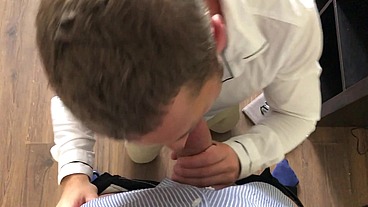 Office cum slut Massive cum facial cumshot from my boss