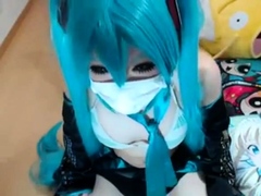 Miku Hatsune a chating and playing 130625