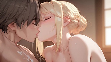 Sylvia caught a guy with a huge cock and fucked him hard. Hentai cosplay of Sylvia van Hossen (AI-generated)
