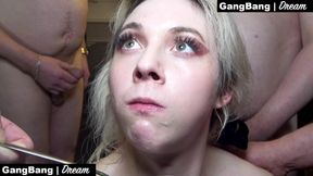 Blonde Teen Vara (23) - Private Gangbang with Old Men