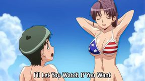Hentai � Older Stepsister Goes Topless at the Beach! [Uncensored] [Subtitled]