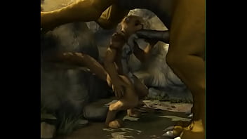 Furry otter seduced by a dragon