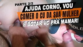 Marido Corno Chupando Junto.&quot_Fodeu minha buceta e meu cuzinho sem camisinha e ainda me deu leitinho na boca.&quot_| Cristina Almeida - Liban&ecirc_s Pauzudo - Parte 2/2