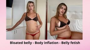 Body inflation - Bloated belly - Belly fetish