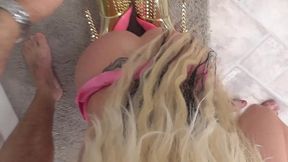 barbie sins in a homemade hardcore anal video with fisting, prolapse and creampie