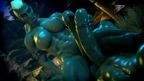 WoW Orcs Rubbing Their Dicks Against Each Other
