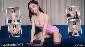 Bratty Looking Doll Black Tina Fucks Her Pretty Little Cunt - BaberoticaVR