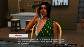 Step uncle and step aunty krish and rita having kitchen sex caught by Ronnie and leela