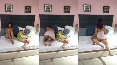 My stepsister caught me masturbating in her room and ended up riding me raw