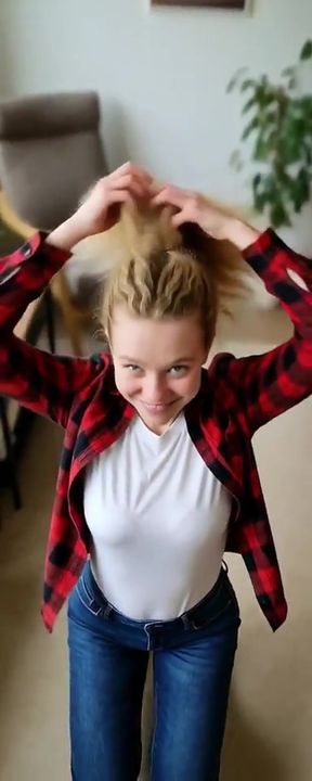 Big-dicked amateur teen gives a sloppy solo blowjob