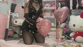 Goth girl pops Foil Birthday Ballons