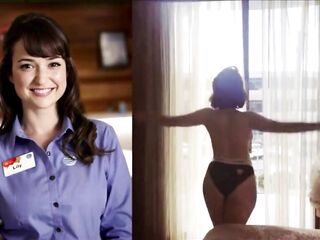 Milana Vayntrub boob slide