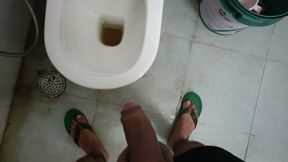 Indian Boy Naked in Rain in Balcony Huge Cock Masturbation
