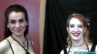 Linda Lush gets covered in thick loads at wild bukkake party