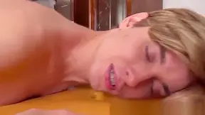 Massaged Twink Cums While Getting Assfucked
