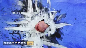 BRAZZERS - It's Hard For Evie Rees To Obey The Rules About Not Touching The Art When There Is A Big Cock Hanging