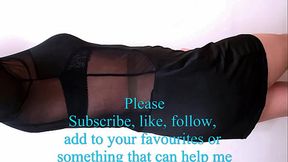 Dani Leg with Tan Pantyhose and sexy Heels and a fountain cum