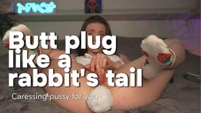 Finger games with pussy and ass plug