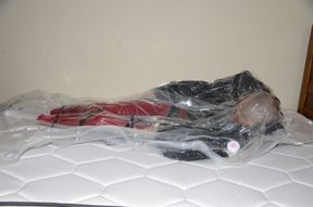 Jan 8 2023 - Vaacked in my leather biker jacket with PVC aprons