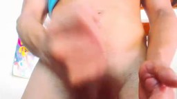 Latino Model Julian Plays with His Dick