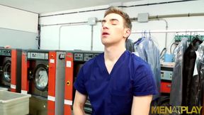 Menatplay blond Kayden Gray anal fucks suited stud Andy Star
